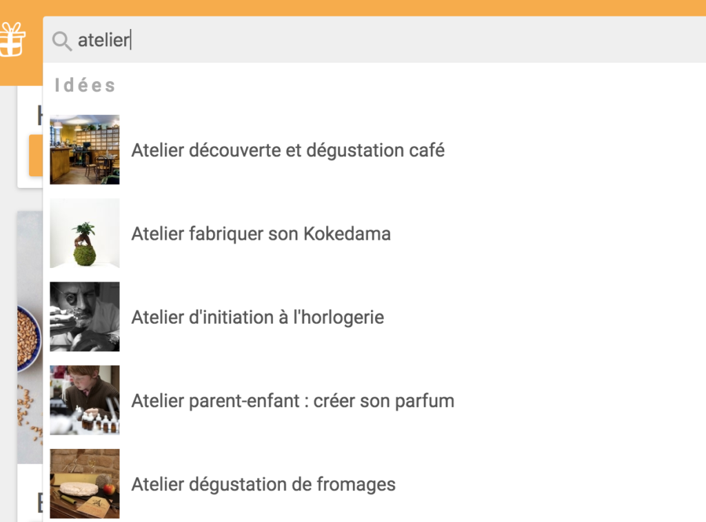 exemples d'ateliers à offrir en cadeau