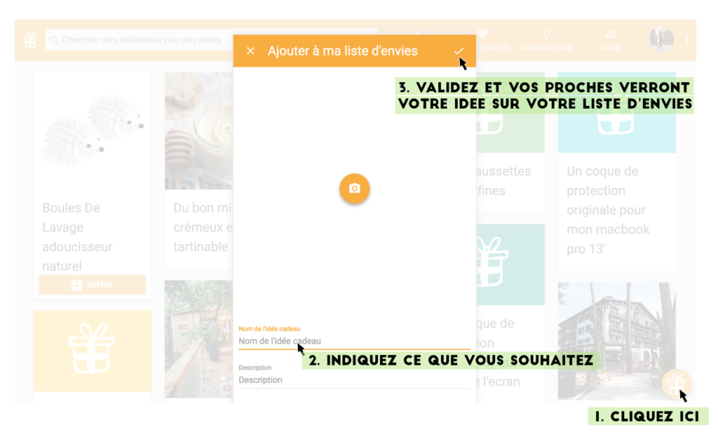 Créer sa liste d'envies